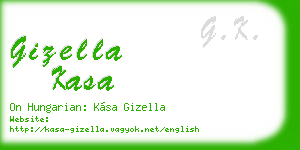 gizella kasa business card
